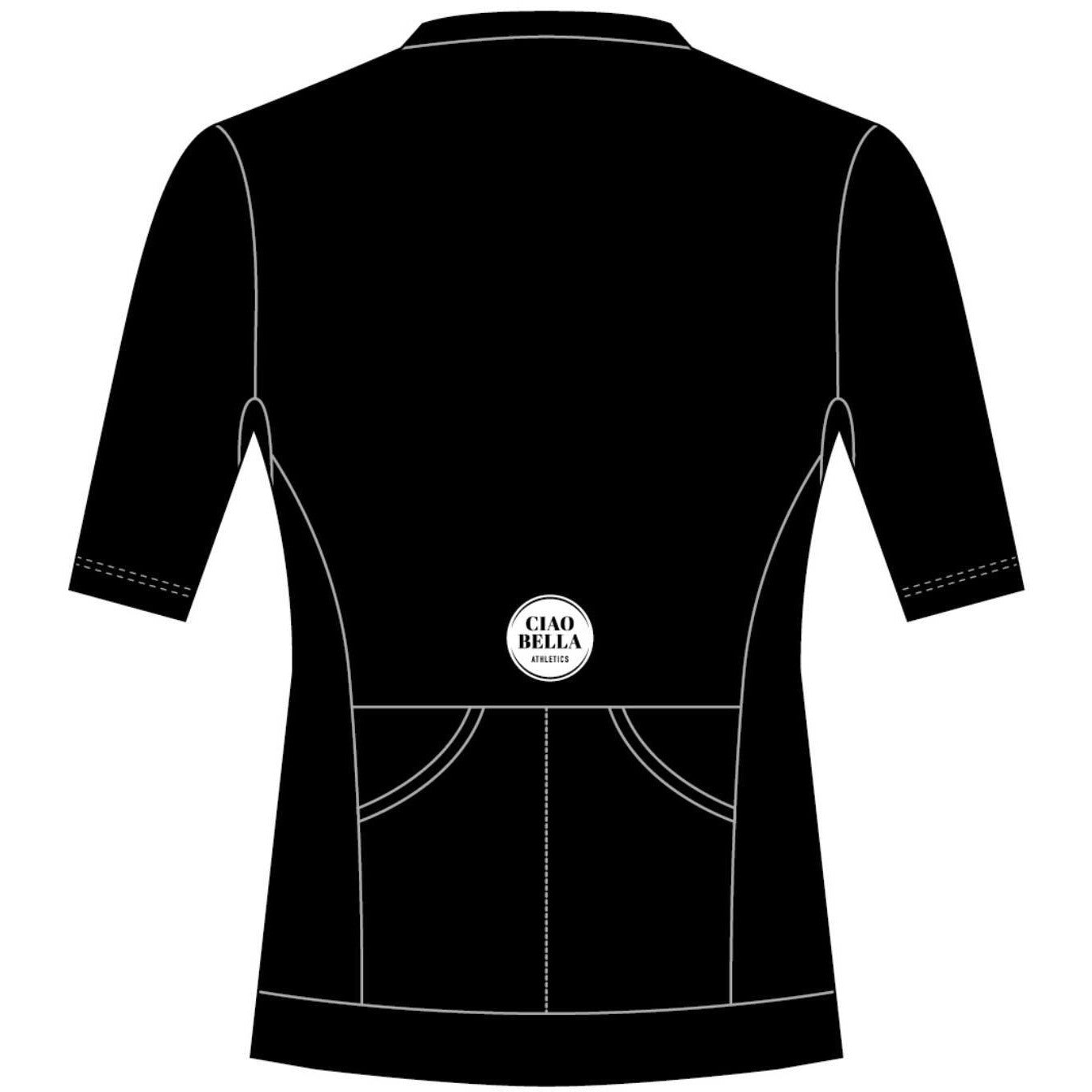 Short-Sleeved Triathlon Top - Black Pearl Design