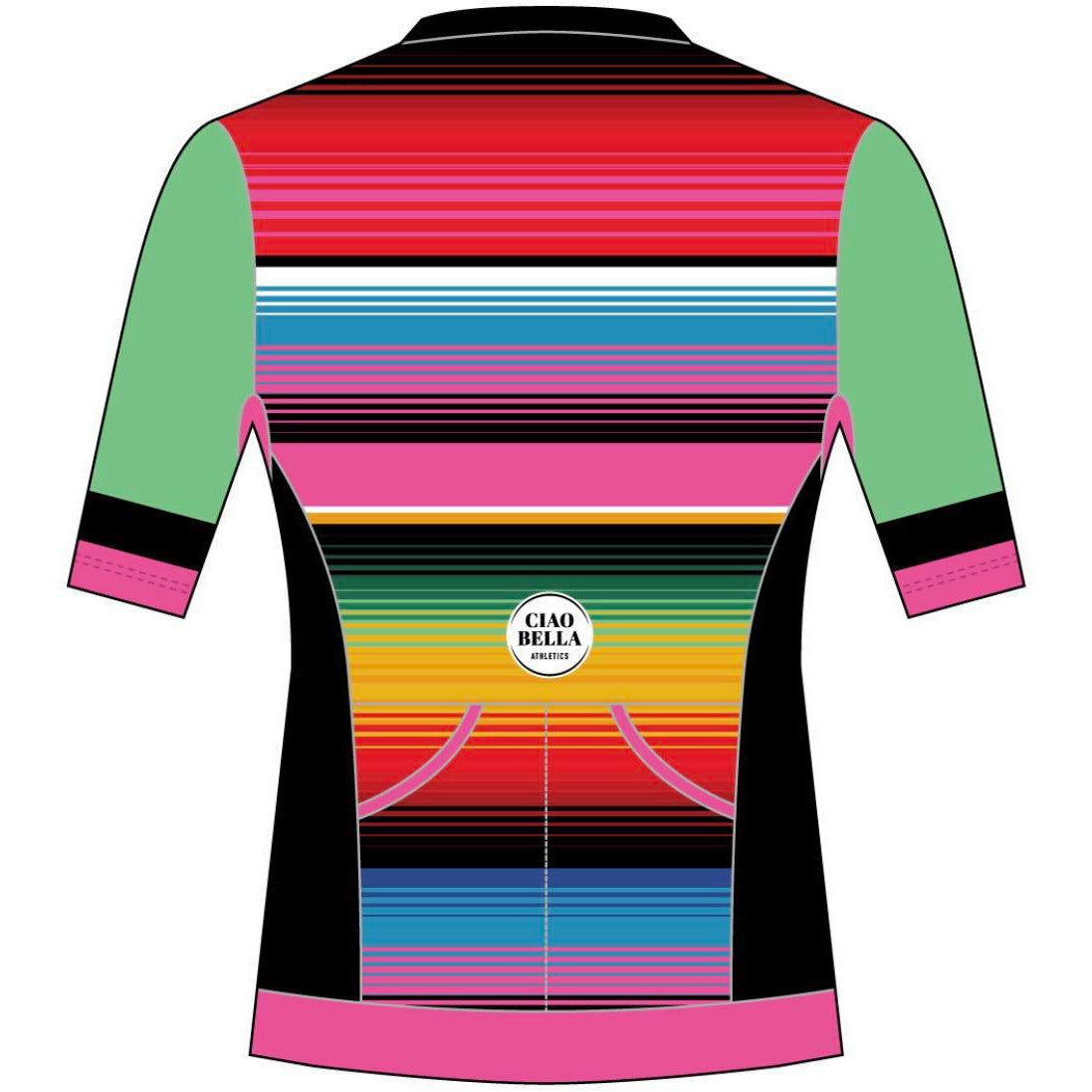 Short-Sleeved Triathlon Top - Sarape Design