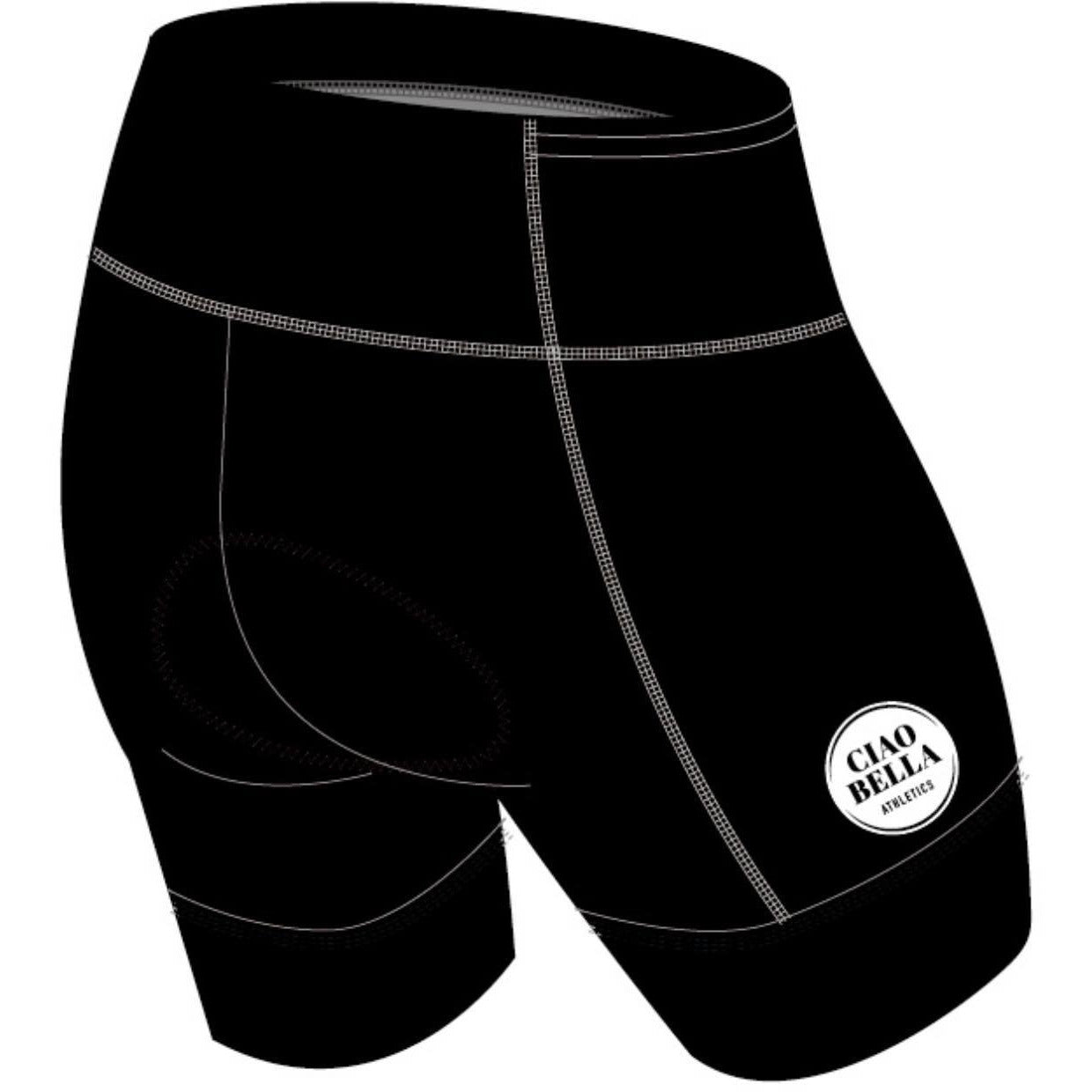 Triathlon Shorts - Black Pearl Design