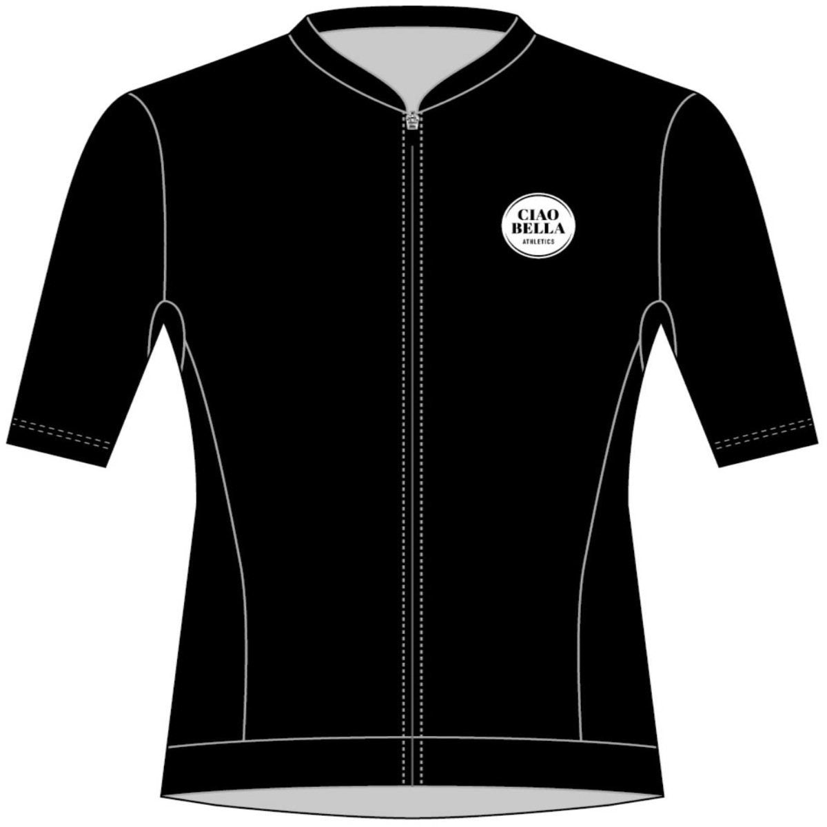 Short-Sleeved Triathlon Top - Black Pearl Design