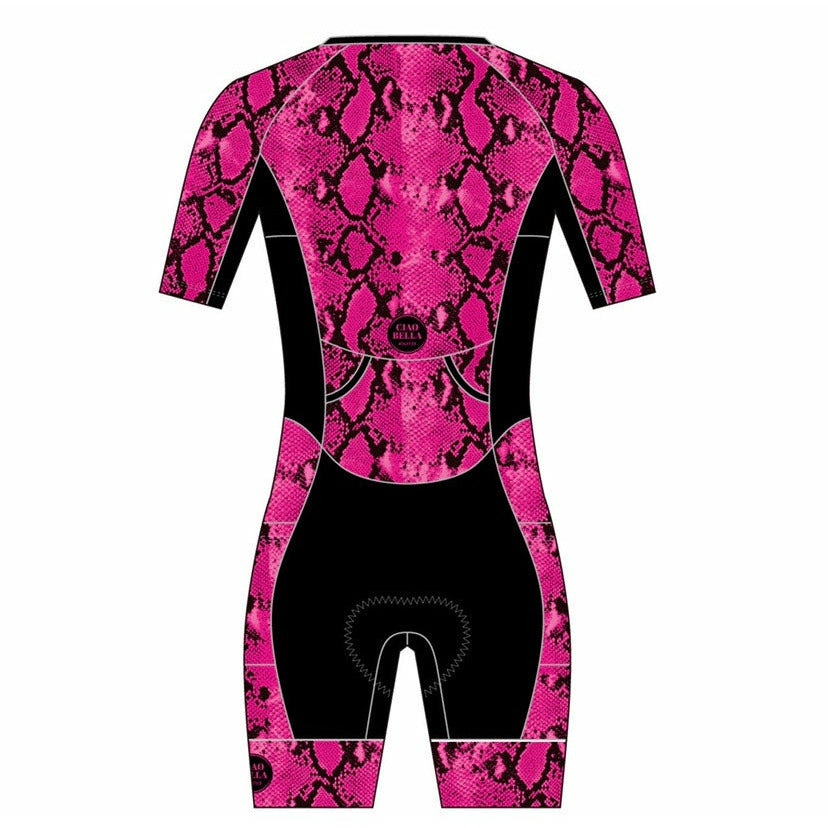 Triathlon Suit - Pink Snake